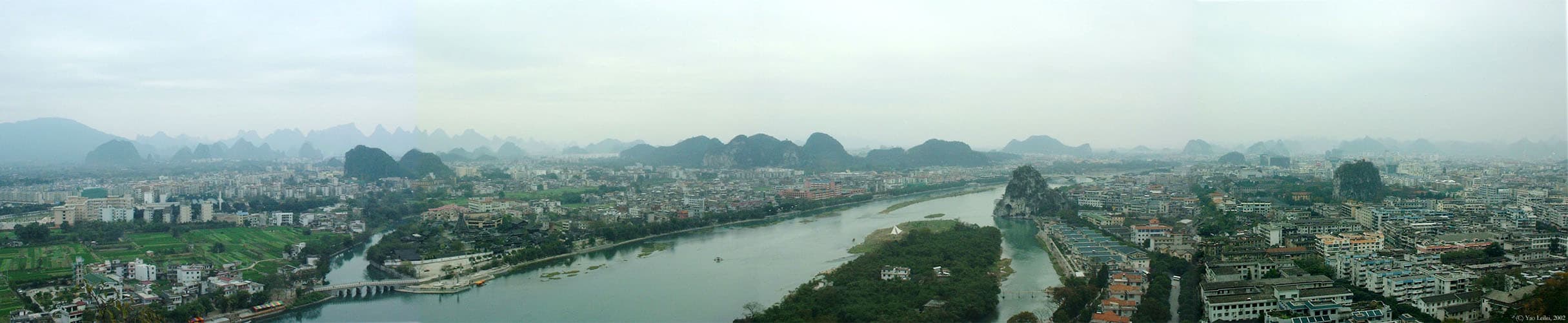Guilin river and karst hills