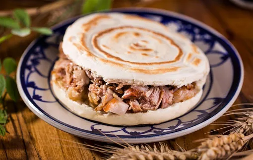 Pork in a baiji bun