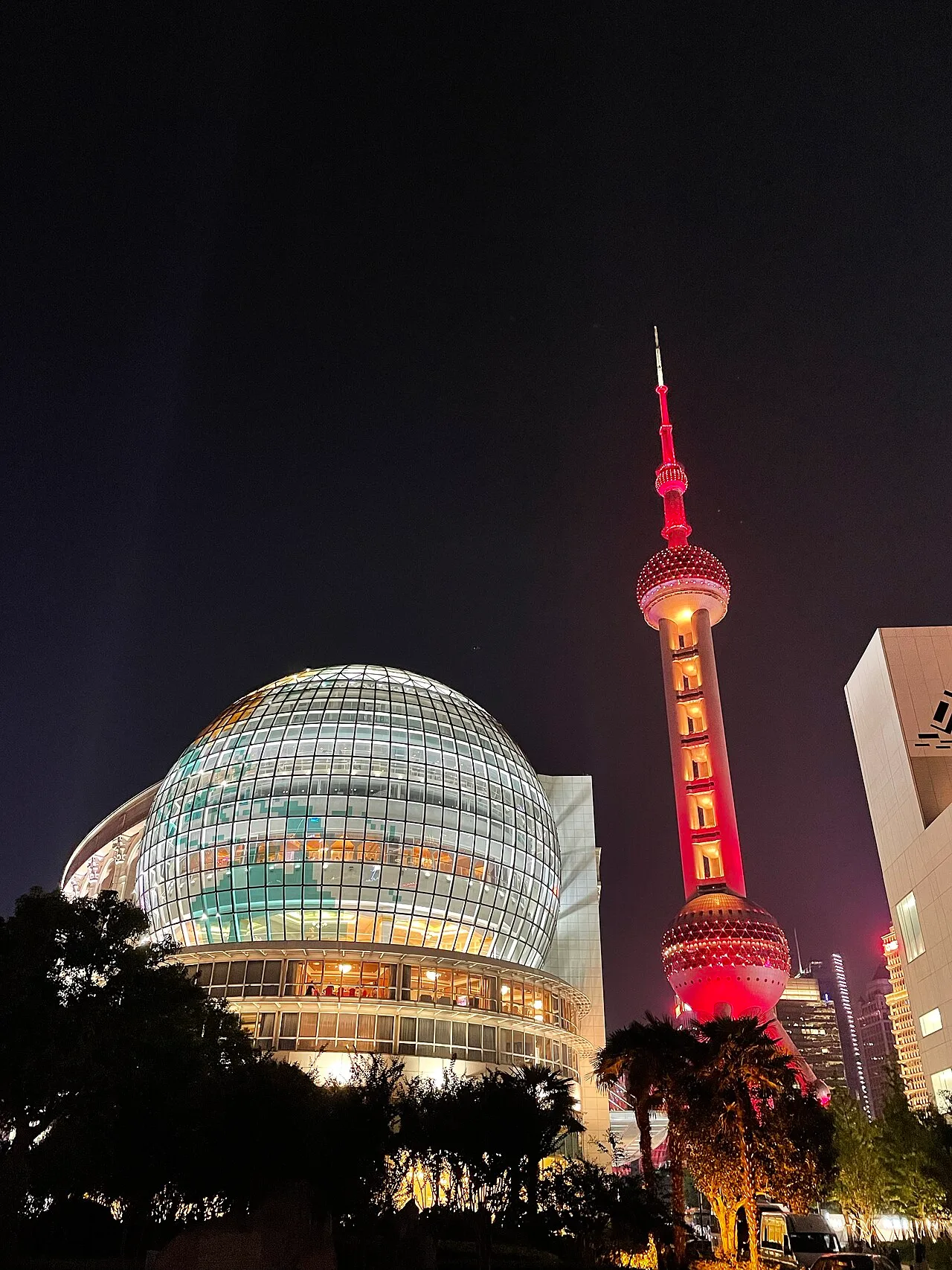 Shanghai International Convention Center and Oriental Pearl