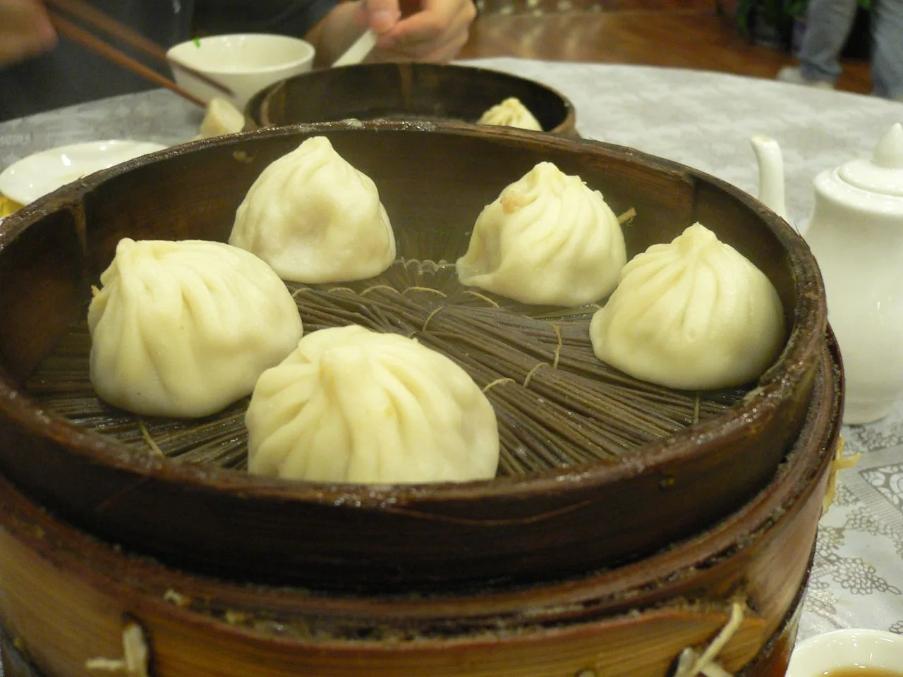 Crab xiaolongbao in shanghai