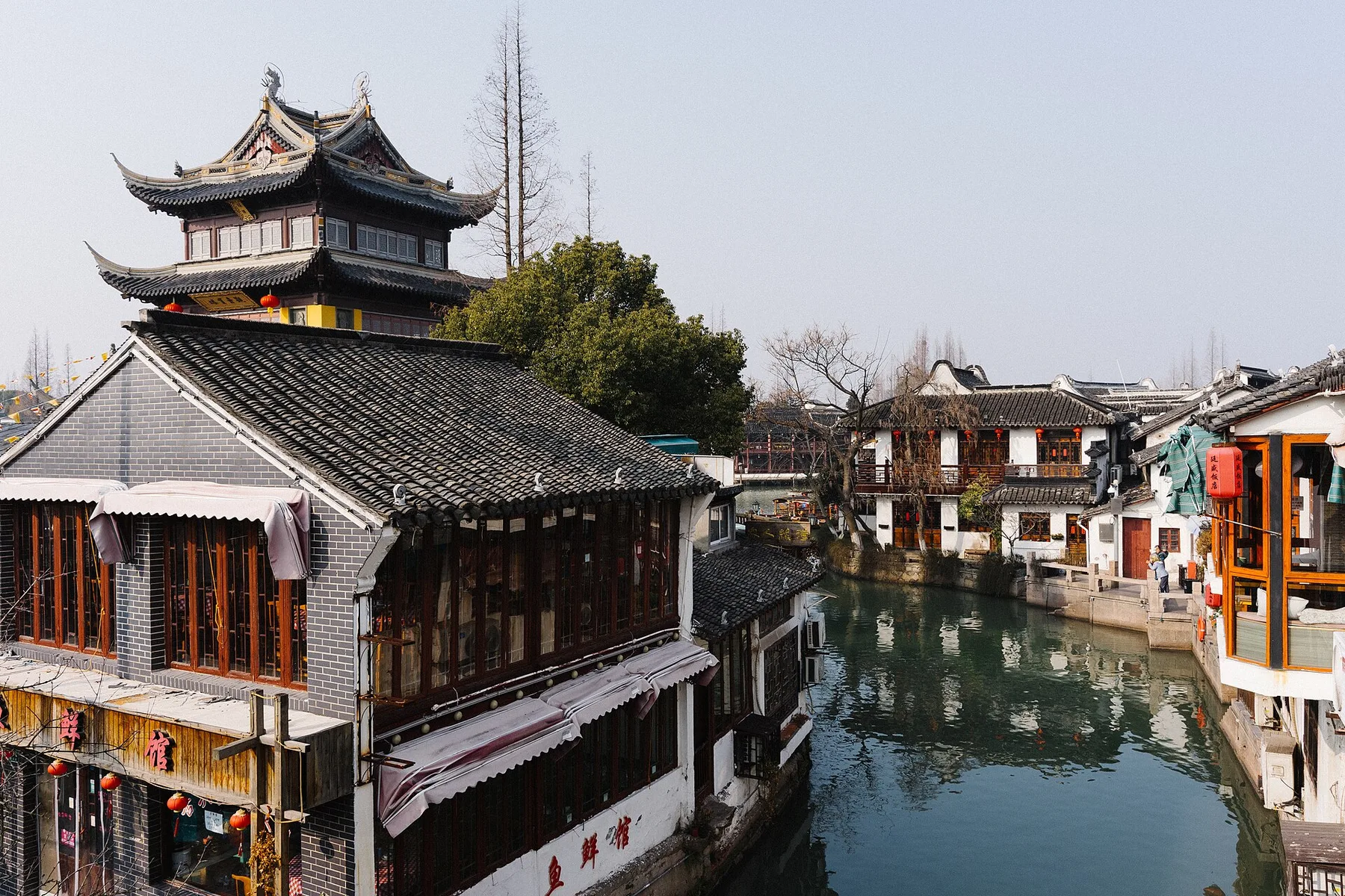 Zhujiajiao ancient water town, Nr. Shanghai, China - 1