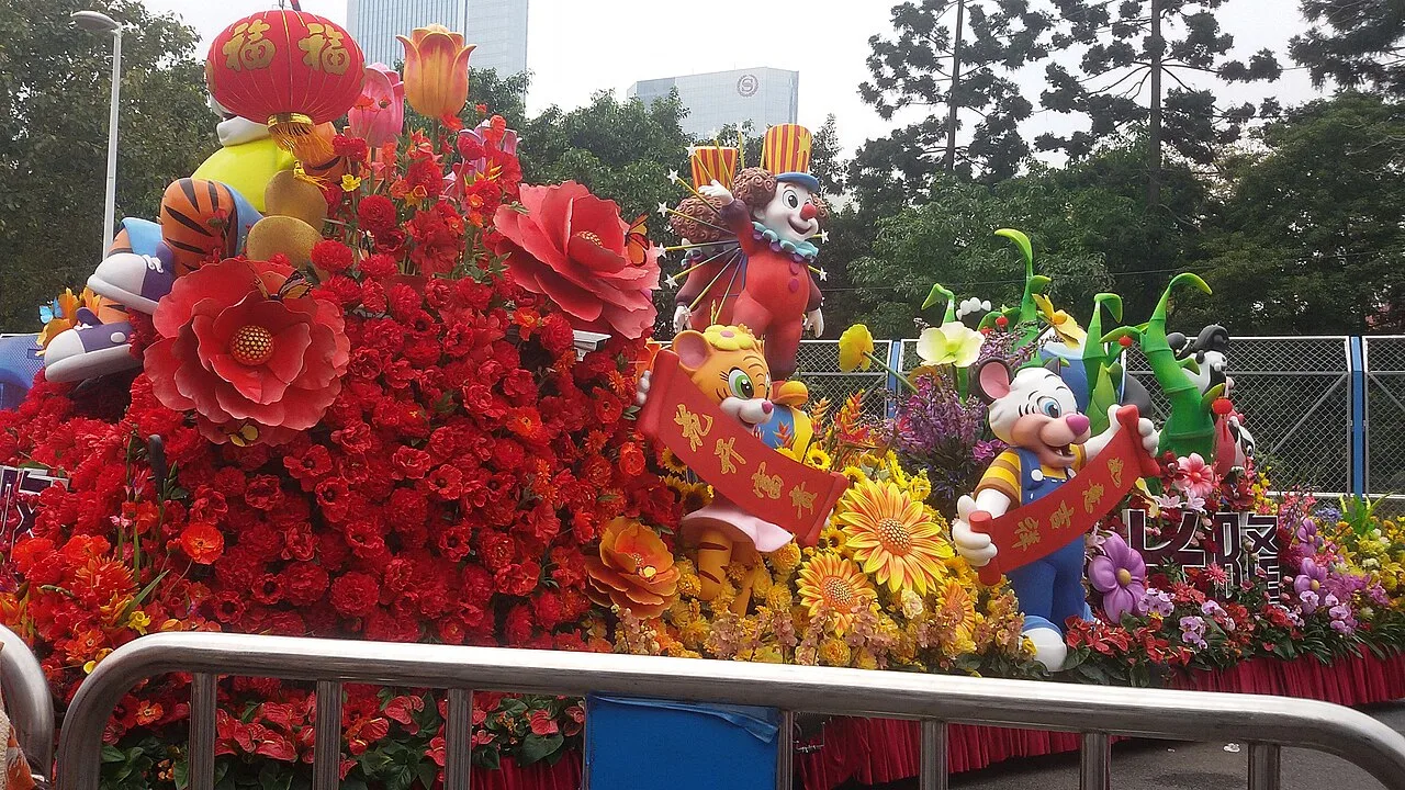 Float Chimelong for the 1st. Guangzhou Chinese New Year Parade