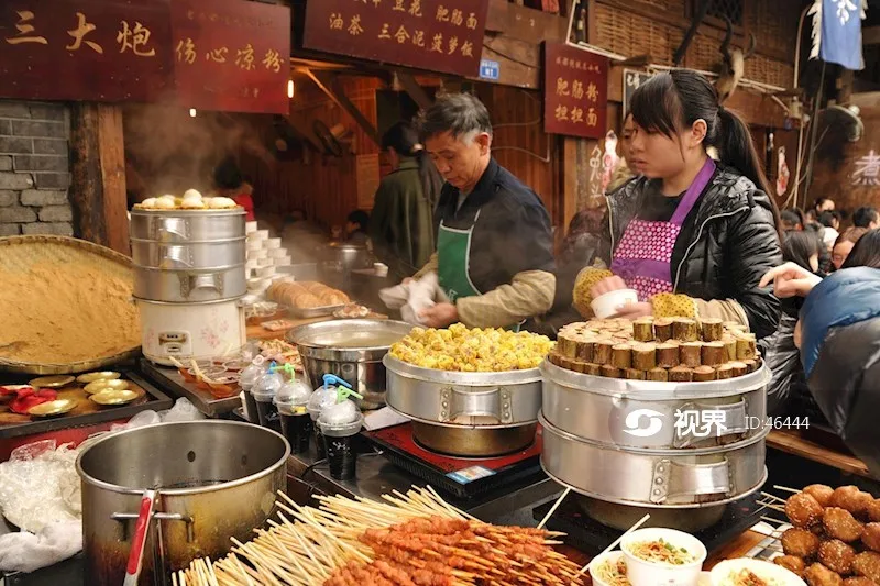 Chengdu street food lane