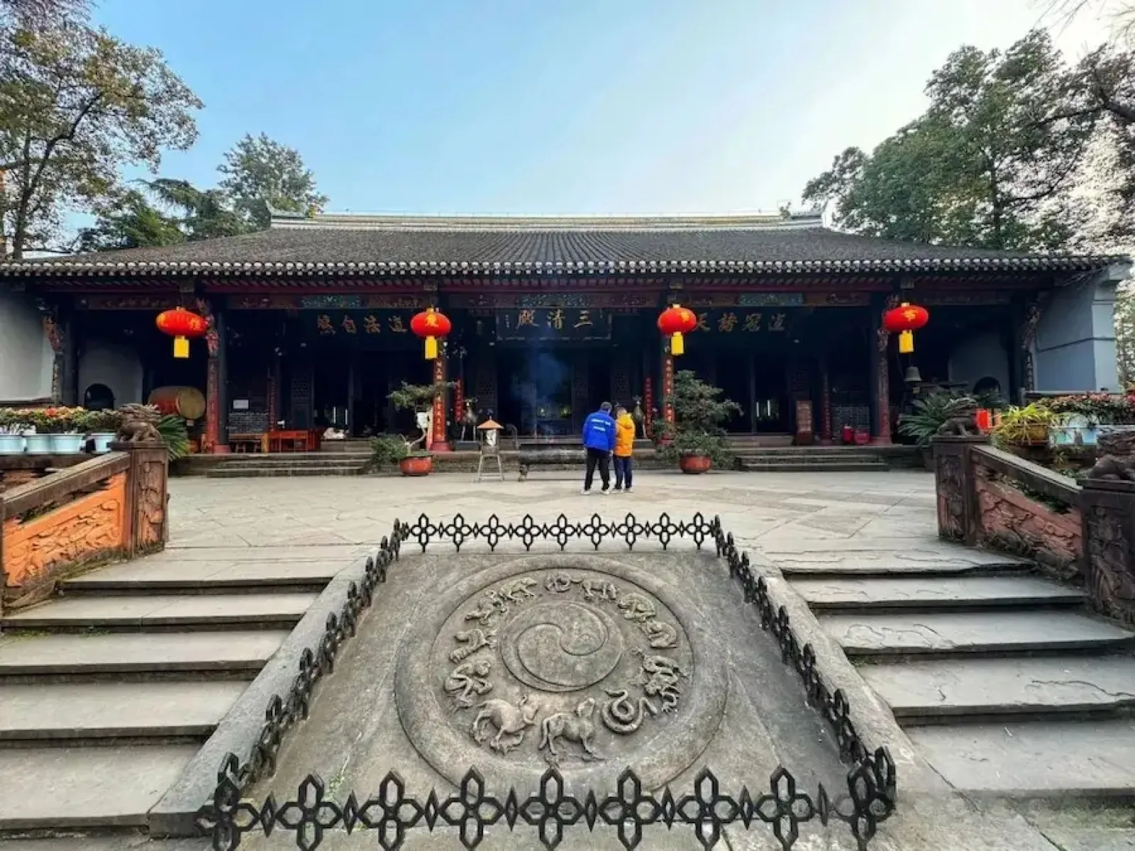 Bronze goat at Qingyang Palace