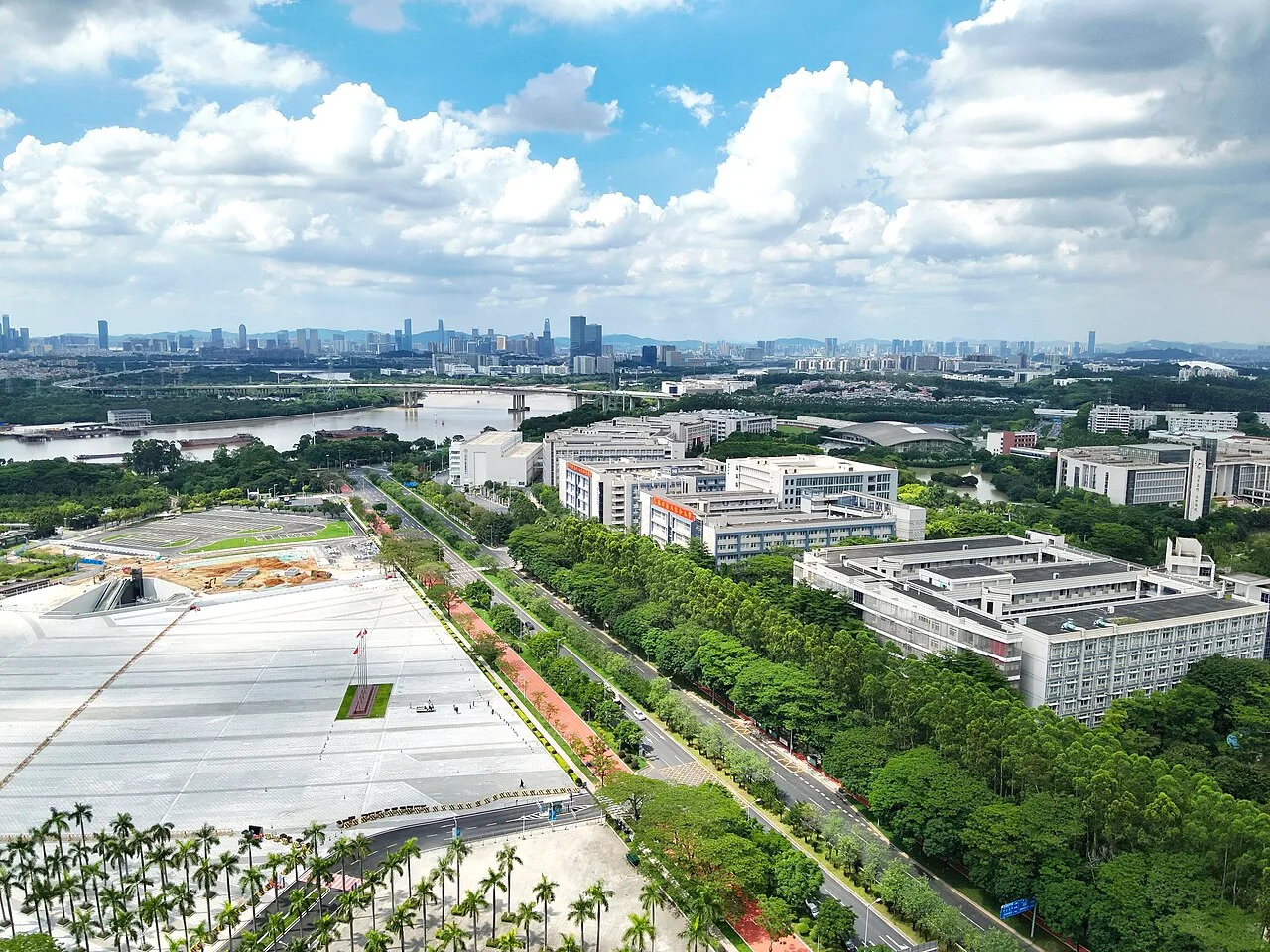 Aerial View, Guangdong Science Center Section, HEMC Outer Loop West Road 20250623