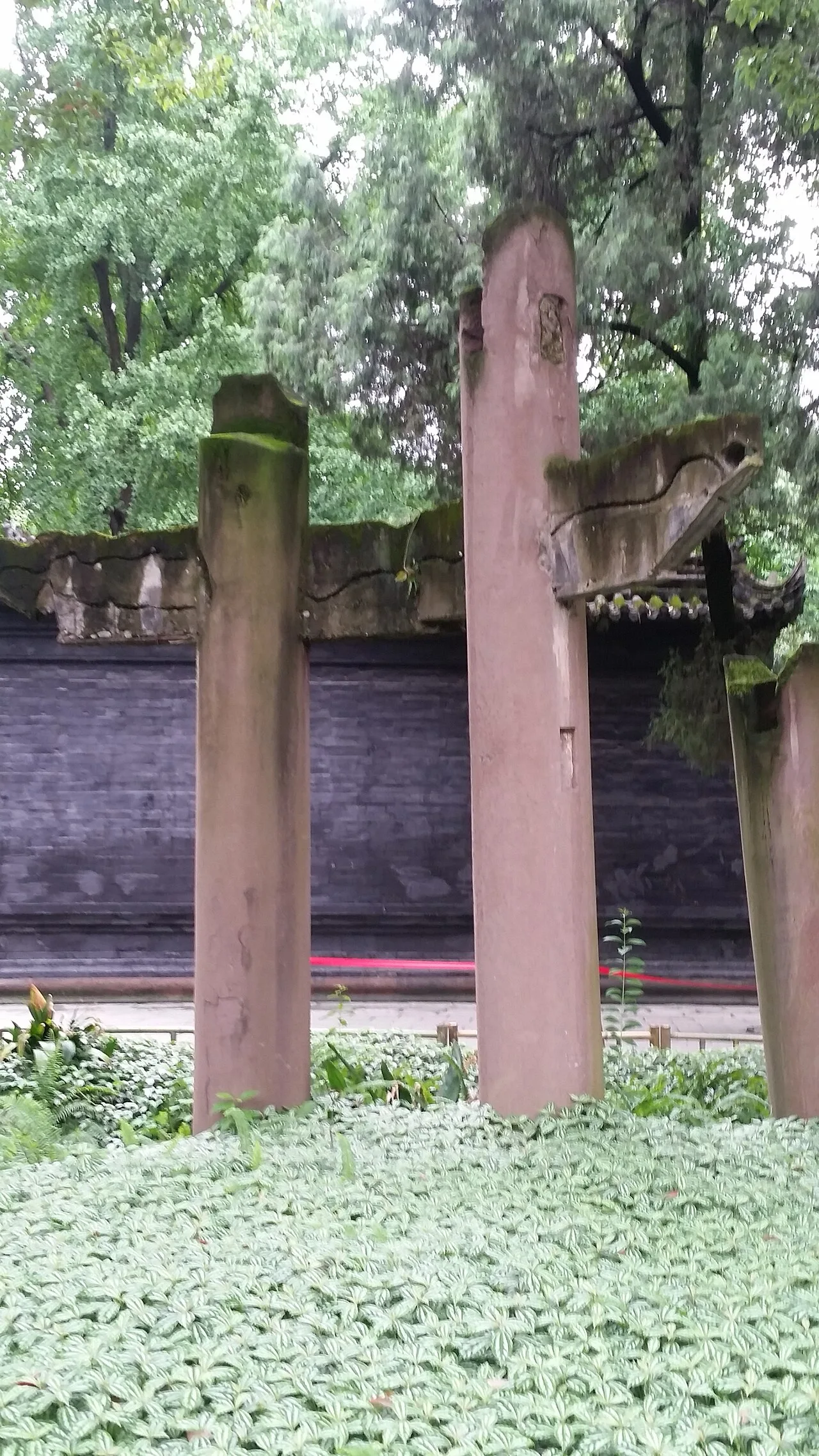 Support structures at Wuhou Memorial Temple