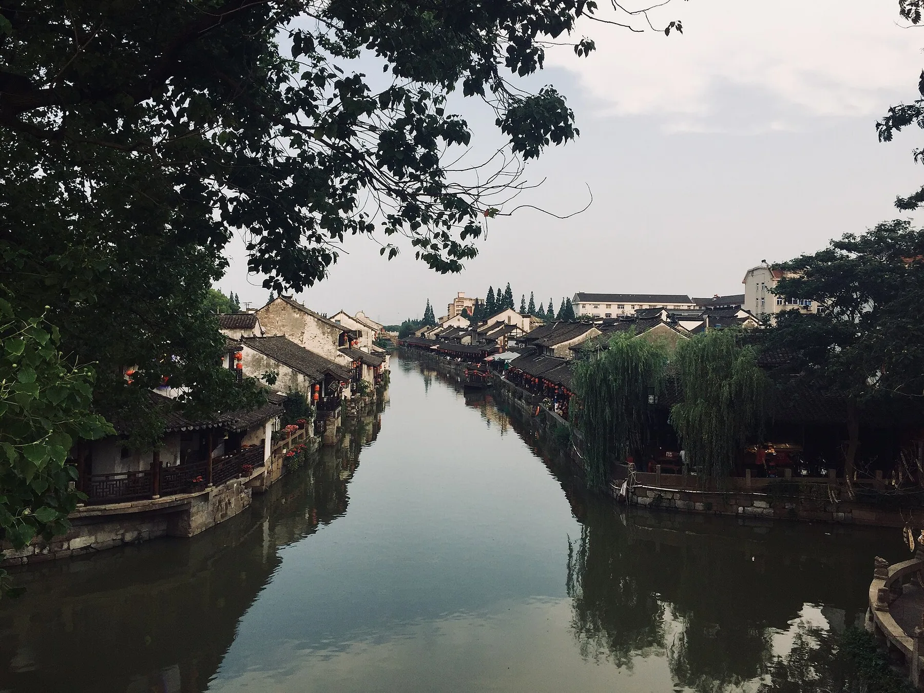 枫泾古镇一景