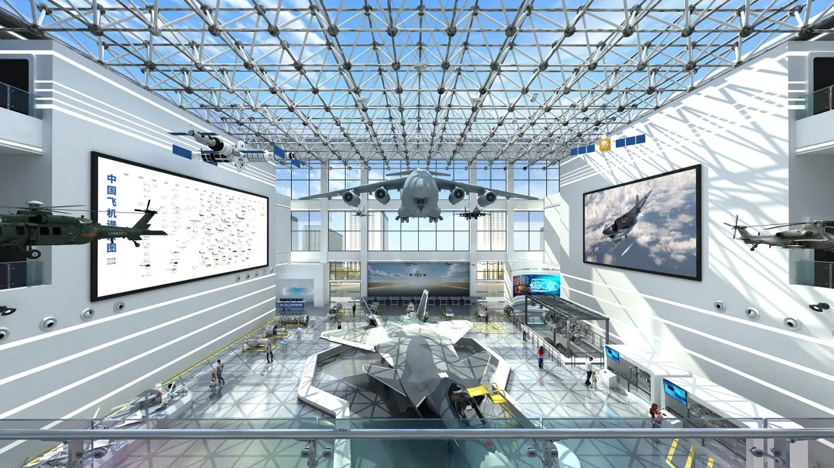 Sichuan Aviation Science Museum scene