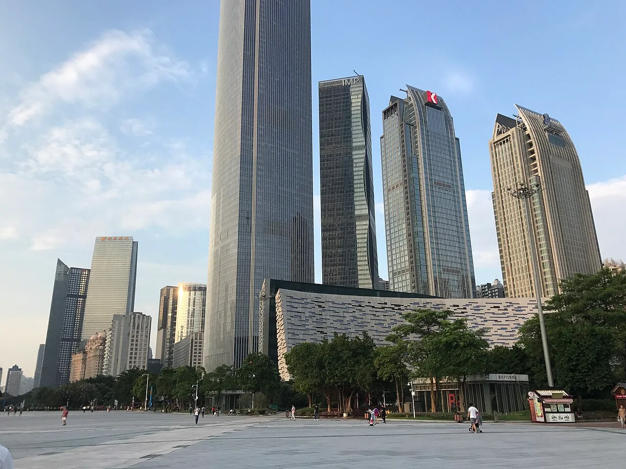 Guangzhou Library from Huacheng Square